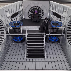 Science Fiction Inspired The Emperors Throne Room Display 3.75'' Scale(This is a 3D Printed Model Assembly Required).