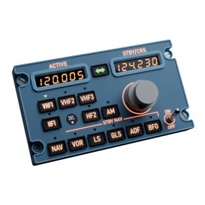 Panneau RMP de l'Airbus A320 | matériel pour simulateur de vol | MSFS 2024 et X-Plane |