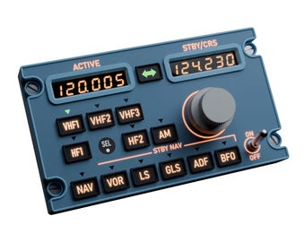 Airbus A320 RMP panel | flight simulator hardware | MSFS 2024 and X-Plane |