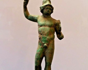 Handgefertigt! Römische Bronzestatuette - GOTT MARS - nach Originalfund des 2. Jhr.