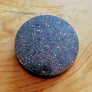 A Pocket orgonit - AMETHYST handmade orgonite with love and kindness!