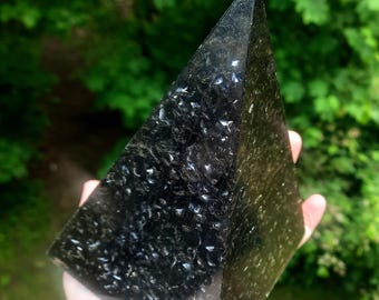 INFINITE ENERGY - Black - a Lovely Nubian Orgonite - Powerful, Loving, Healing Energy, Metals, Crystals, Shungite - Eco resin - EMF shield