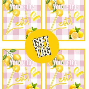 Etiqueta de regalo Limón Eres la ralladura