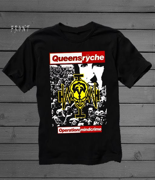 New Dtg/dtf Printed T-shirt - QUEENSRYCHE- Operation New Dtg/dtf Printed T-shirt - QUEENSRYCHE- Operation