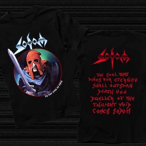 D D P Svcs.- New Dtg/Dtf printed T-shirt -SODOM - In the Sign of Evil / Obsessed by Cruelty- size- S,M,L,XL,2-3-4-5-6-7XL