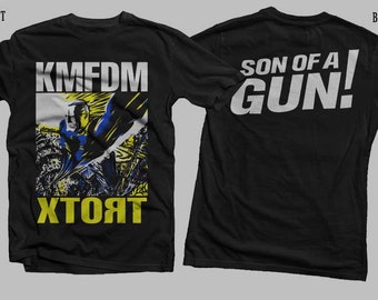 New Dtg/Dtf printed T-shirt - KMFDM-  Xtort - size- S,M,L,XL,2-3-4-5-6-7XL