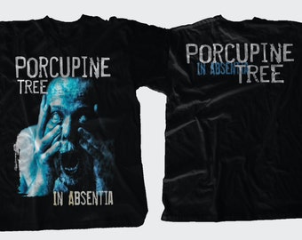 Nieuw Dtg/Dtf bedrukt T-shirt - Porcupine Tree - In Absentia - maat S,M,L,XL,2-3-4-5-6-7XL