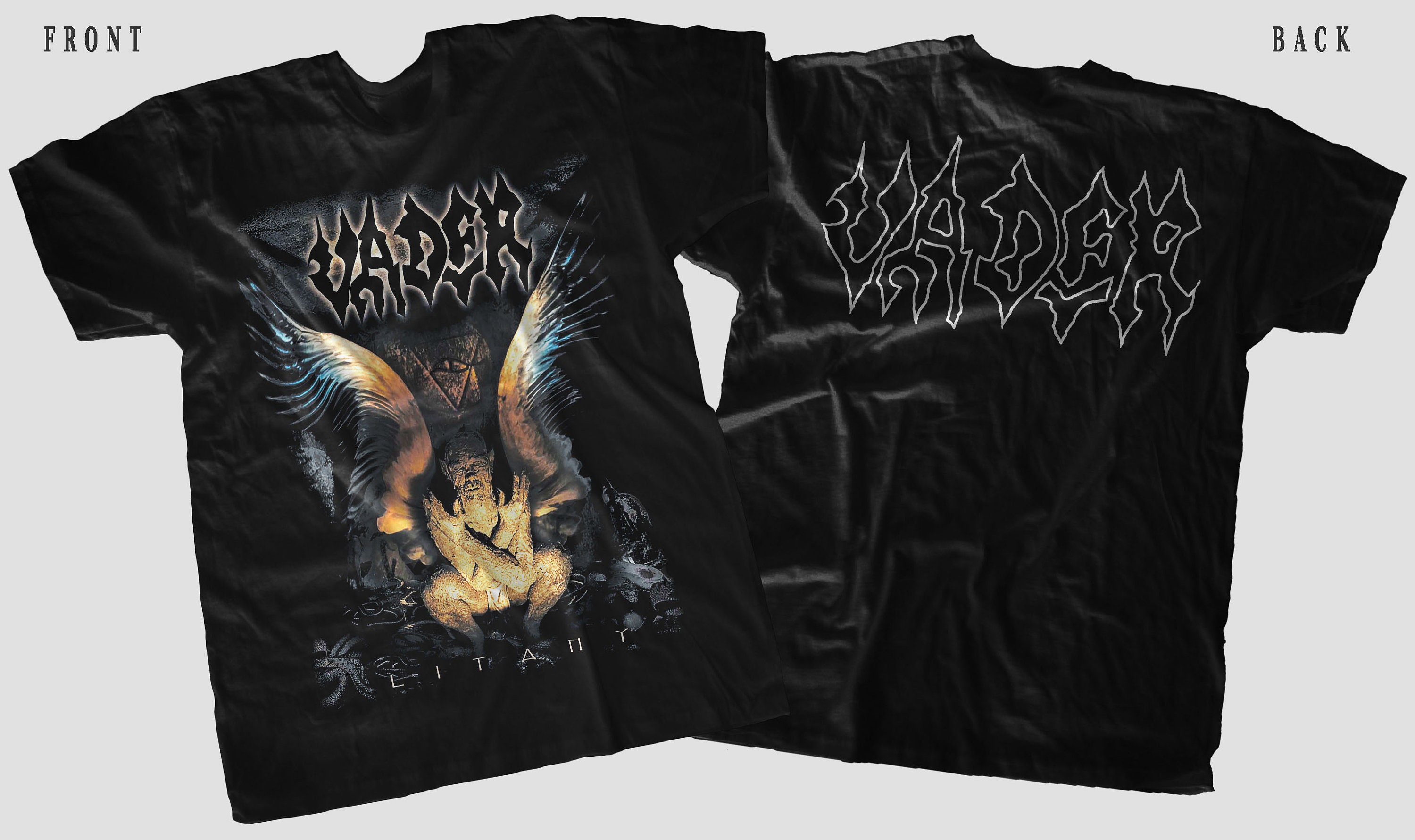 D D P Svcs.- Neues Dtg/Dtf bedrucktes T-Shirt - VADER- Litany - Größe- S, M,L,XL,2-3-4-5-6-7XL