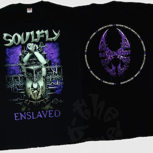 D D P Svcs.- New Dtg/Dtf printed T-shirt -SOULFLY- Enslaved - size- S,M,L,XL,2-3-4-5-6-7XL