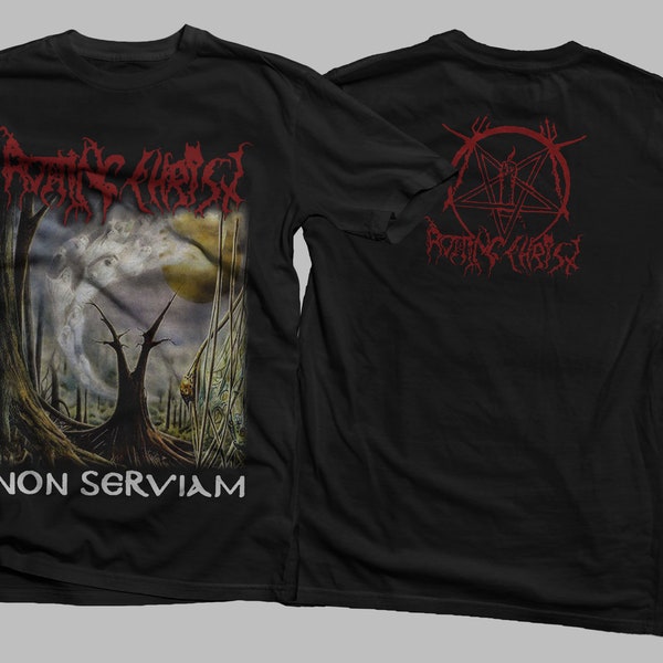 New Dtg/Dtf printed T-shirt - ROTTING CHRIST-  Non Serviam -  size- S,M,L,XL,2-3-4-5-6-7XL