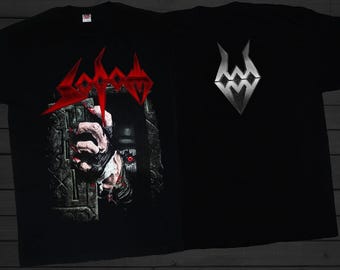 D D P Svcs.- Nowa koszulka z nadrukiem Dtg/Dtf - Sodom - rozmiary - S, M, L, XL, 2-3-4-5-6-7XL