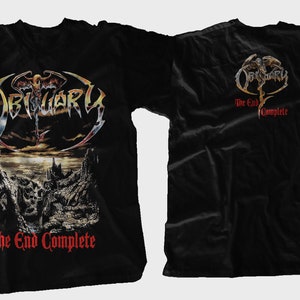D D P Svcs.- New Dtg/Dtf printed T-shirt - OBITUARY- The End Complete - size- S,M,L,XL,2-3-4-5-6-7XL