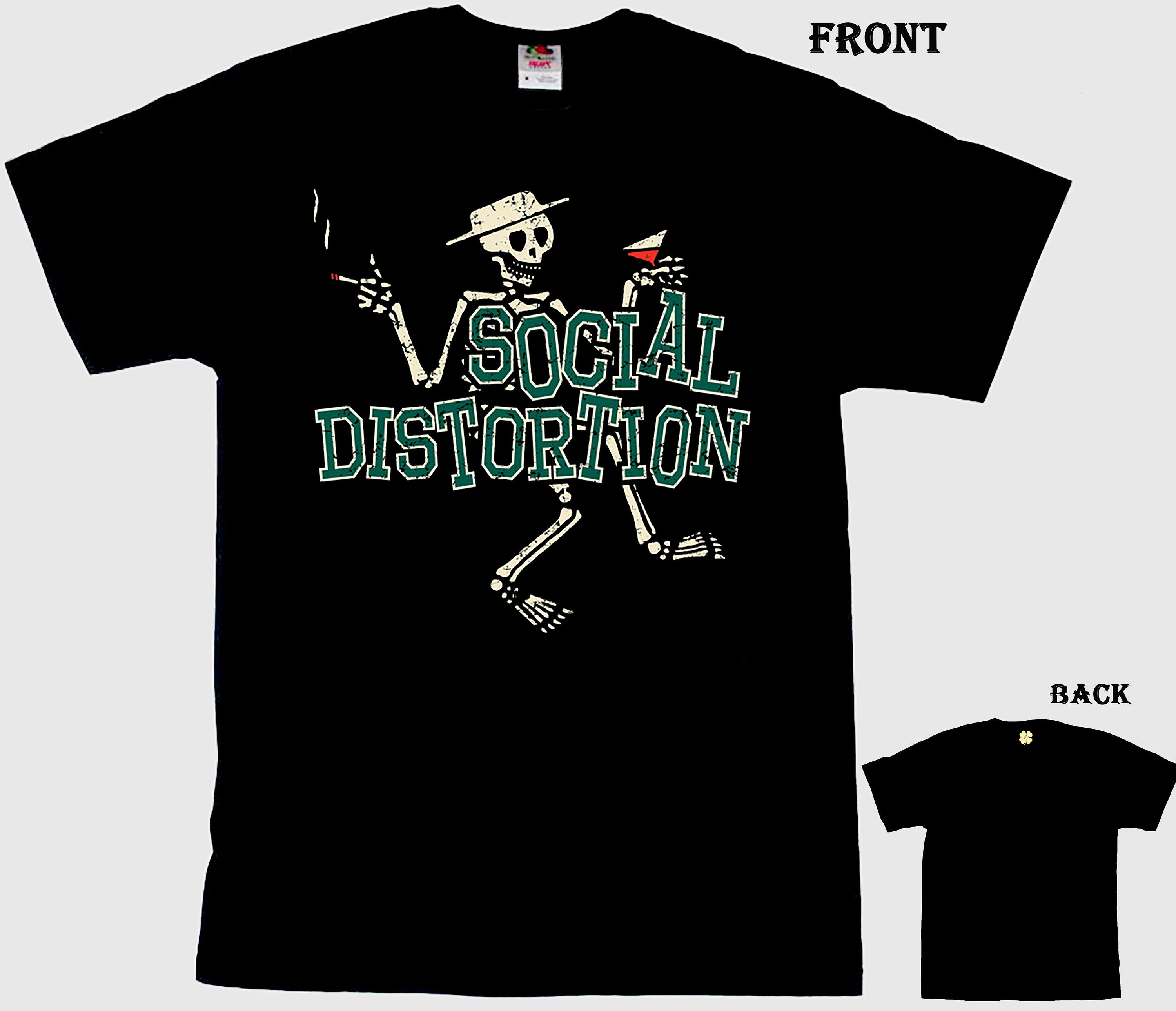 New Dtg/dtf Printed T-shirt -SOCIAL DISTORTION- - Size- S,M
