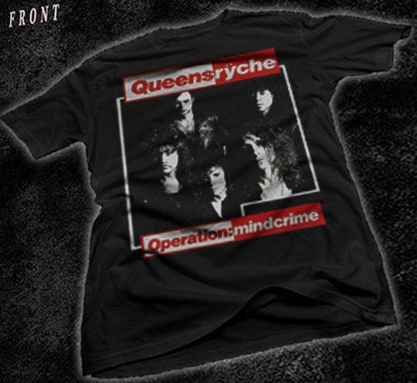 New Dtg/dtf Printed T-shirt - QUEENSRYCHE- Operation