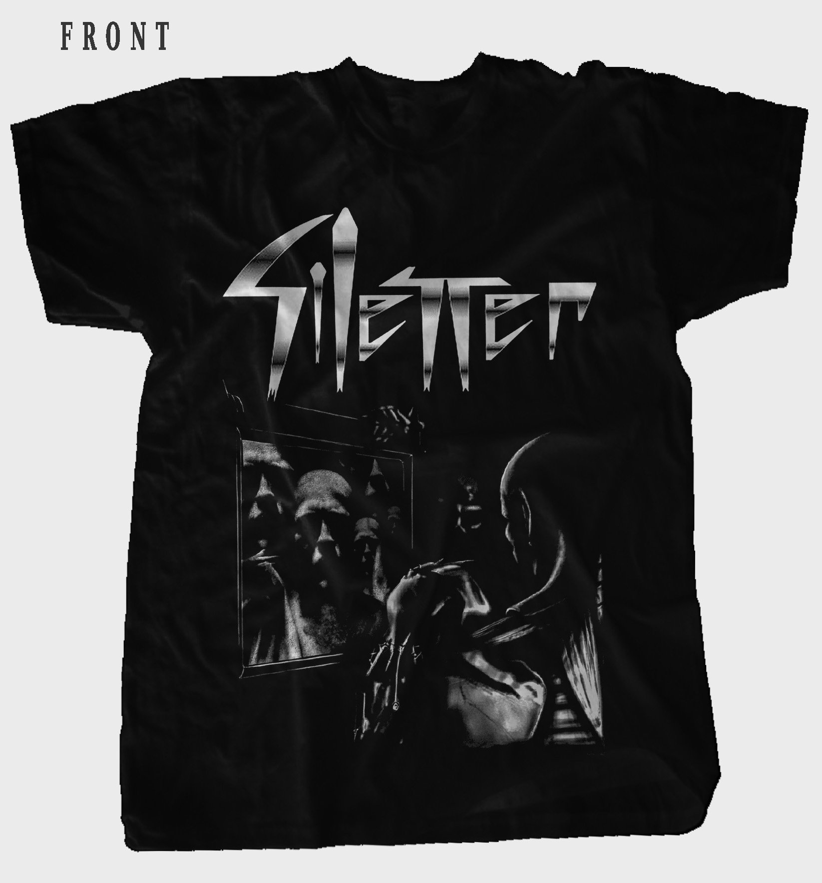 theredthread S pierce T-shirt【black】 New Dtg/dtf Printed T-shirt - SILENCER- Death - Pierce Me