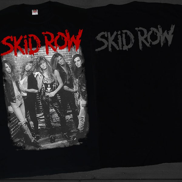 Nouveau T-shirt imprimé Dtg/Dtf - SKID ROW - taille- S,M,L,XL,2-3-4-5-6-7XL