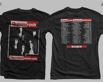 New Dtg/Dtf printed T-shirt - QUEENSRYCHE- Operation: Mindcrime - size- S,M,L,XL,2-3-4-5-6-7XL