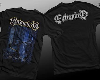 New Dtg/Dtf printed T-shirt - ENTOMBED -Left Hand Path  - size- S,M,L,XL,2-3-4-5-6-7XL