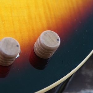 2 walnut &quot;Telecaster&quot; potentiometer knobs - walnut guitar knobs