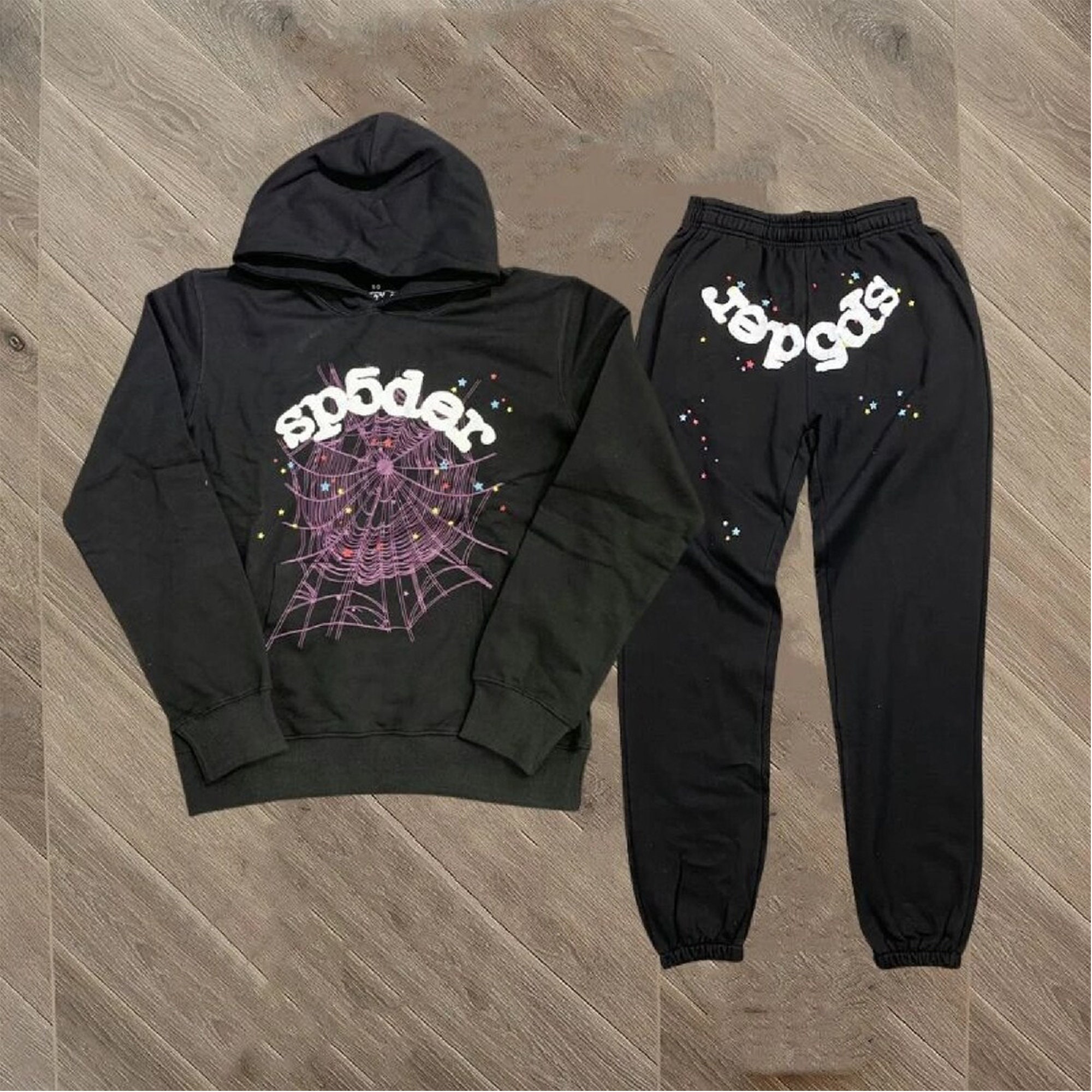 Sp5der P*Nk Hoodie Black