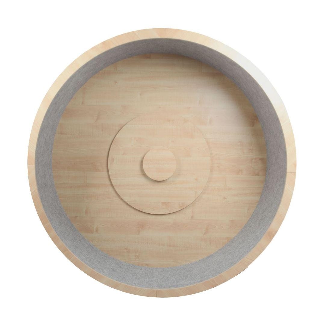 Elmato 10731 Cat exercise wheel Rocky WAND XXL 140 cm in natural/grey mottled
