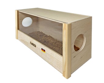 Elmato 10418 Degu Sandbadehaus Sandbad Buddelkiste Buddelbox Nager, 39x18x21cm