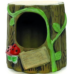 Elmato 10541 Baumhöhle Keramik Unterschlupf für Nager, Ton 18x19x20cm