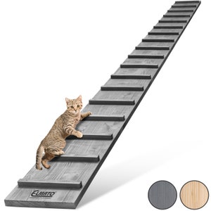 Elmato 13027 escalier pour chat résistant aux intempéries 3 mètres avec 2 pièces de liaison image 1