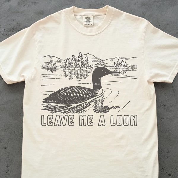 Camiseta con juego de palabras sobre colimbos: divertida camiseta de naturaleza "Déjame un colimbo" para introvertidos, amantes de las aves, regalo humorístico sobre la vida silvestre para ella o él.