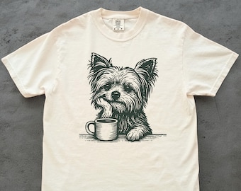 Yorkshire Terrier Coffee T-Shirt: Gift for Dog Lovers