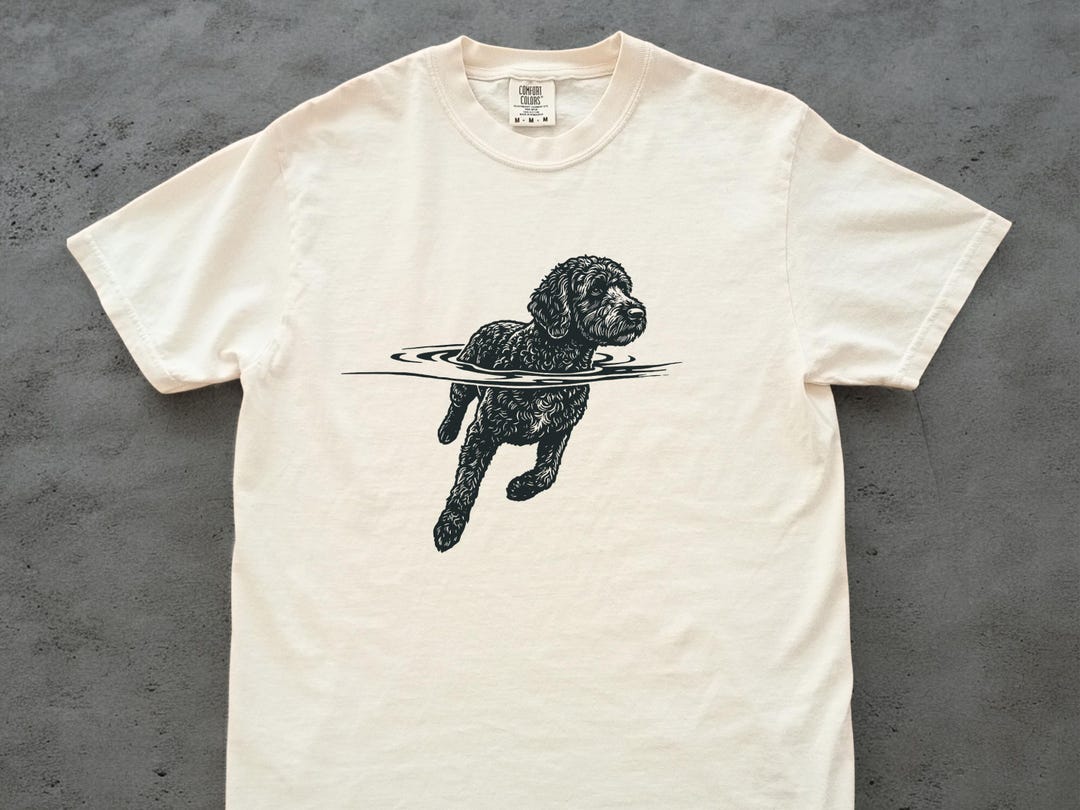 ポルトガル・ウォーター・ドッグ スイミングTシャツ - ポーティ