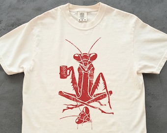 Camiseta divertida de mantis religiosa - Camiseta feminista de mantis religiosa, regalo para mujeres y hombres, camiseta feminista, insectos