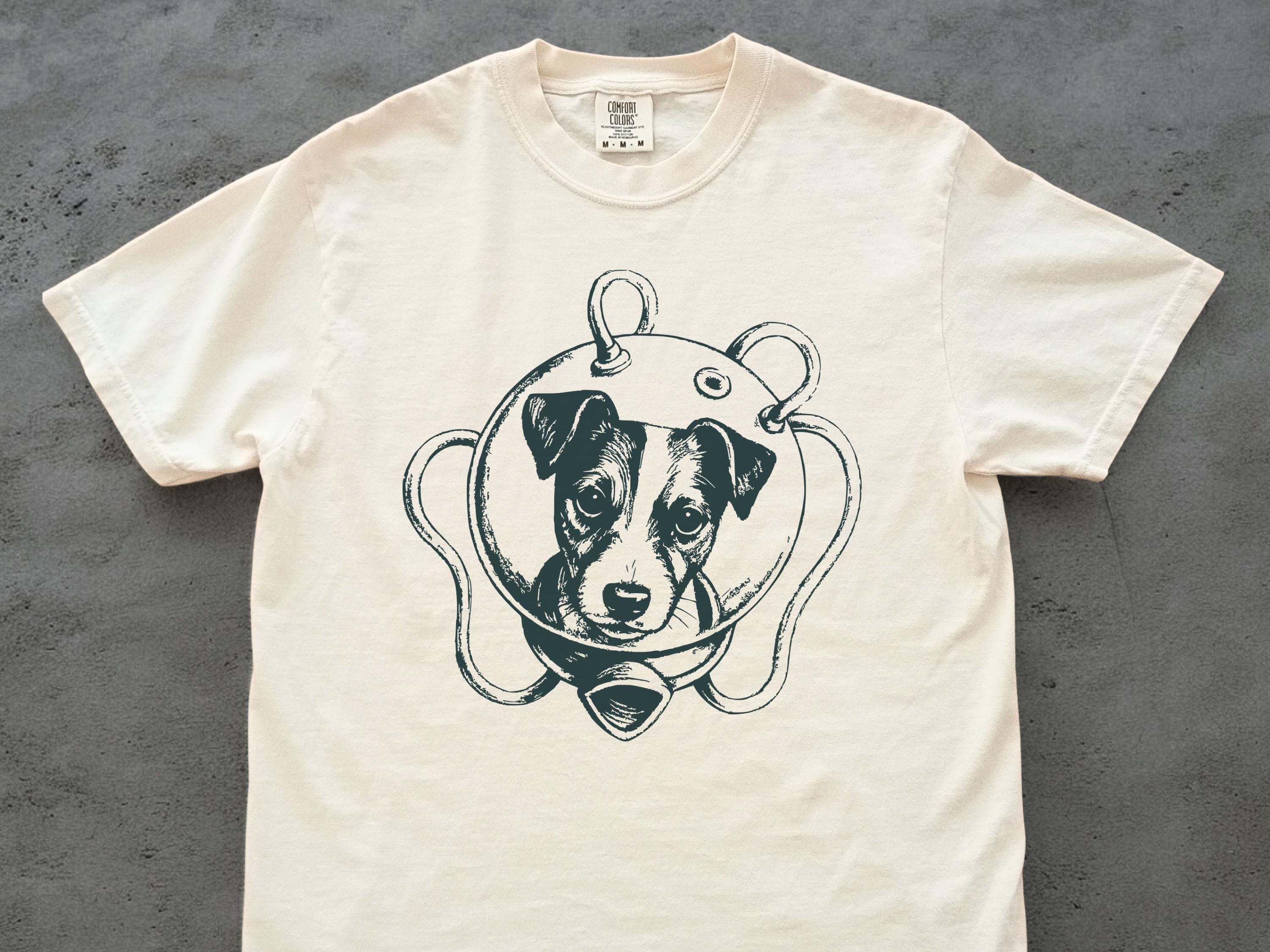 Jack Russell Spacesuit Shirt - Space JRT Tee, Cosmic Jack