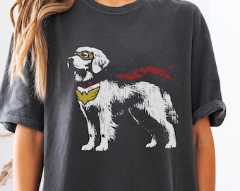 Golden Retriever Superhero Shirt – Funny Goldie Tee for Comic Fans, Fast Dog Lover Gift, Nerdy Pet Humor Geek T