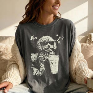 Cavapoo-tröja, iskaffe Cavapoo-hundtröja, bekväma färger rolig Cavapoo vintage-t-shirt, Cavapoo mamma, Cavapoo pappa, Cavapoo ägare-t-shirt