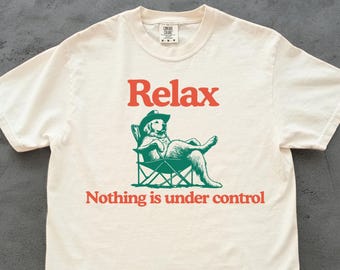 Chill Golden Retriever Vintage Shirt - Relax Nothing Is Under Control Golden Retriever Tee, Golden Mom Tee, Golden Dad Shirt, Goldie Dog T