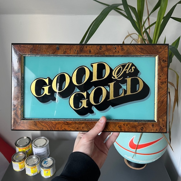 Gold Leaf Painting Etsy