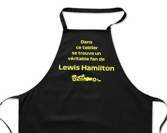 Tablier multi-usage fan de Lewis Hamilton - fan de formule 1 - F1 - idée cadeau anniversaire - fête des mères / pères - cuisine - barbecue