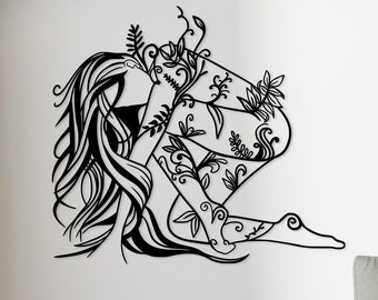 Metal Wall Decor, Metal Woman Wall Decor, Line Wall Art, Minimalist Line Art, Women Metal Home Decor, Metal Wall Art, Metal Line Art, Gift