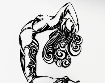 Metal Wall Decor, Metal Woman Wall Decor, Line Wall Art, Minimalist Line Art, Women Metal Home Decor, Metal Wall Art, Metal Line Art, Gift