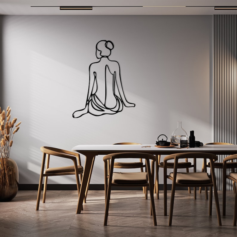 Women Metal Wall Decor Nu Women Body Naked Women Home Decor - Etsy