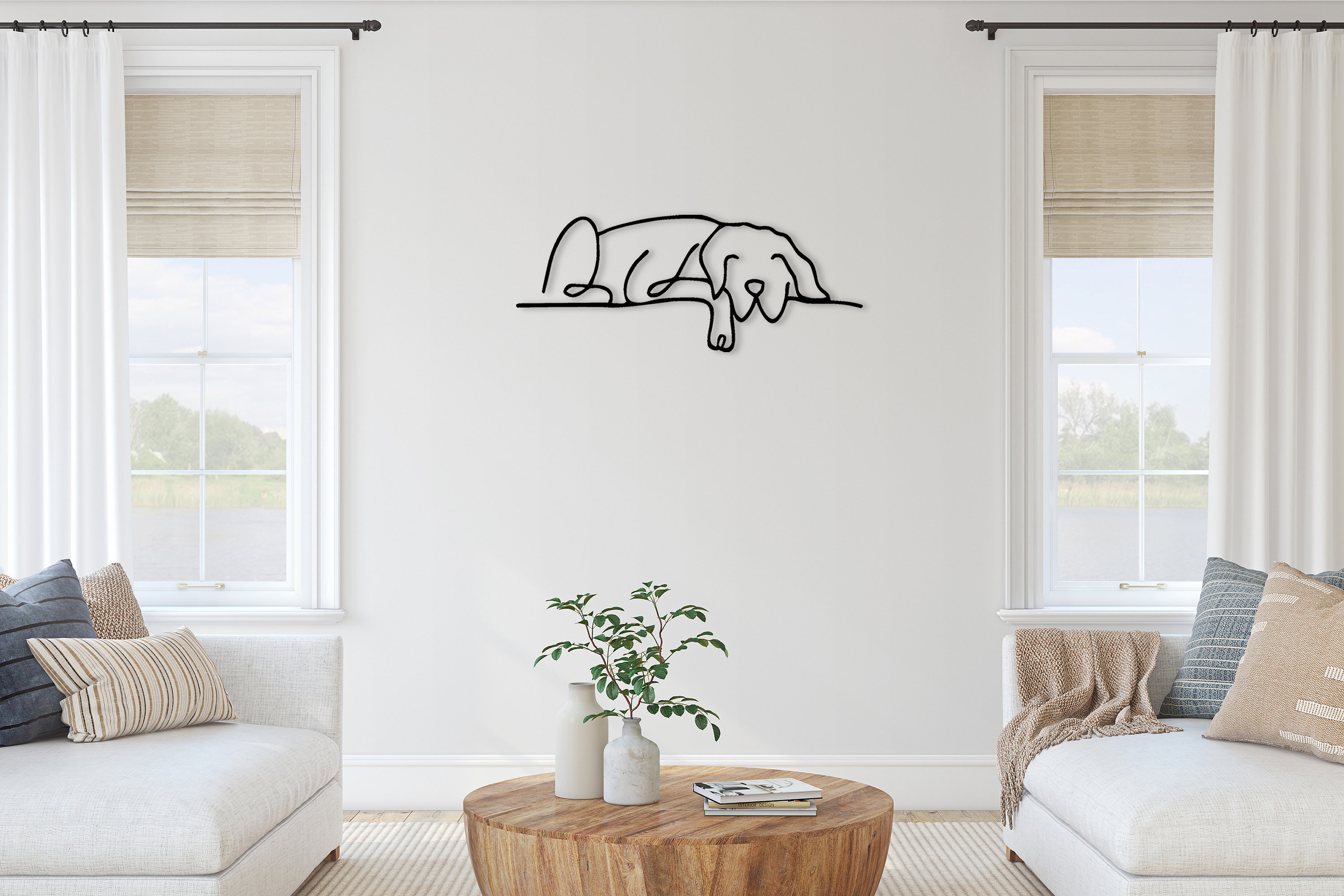 Dog Metal Wall Art Dog Metal Decor Home Wall Art Hanging Etsy