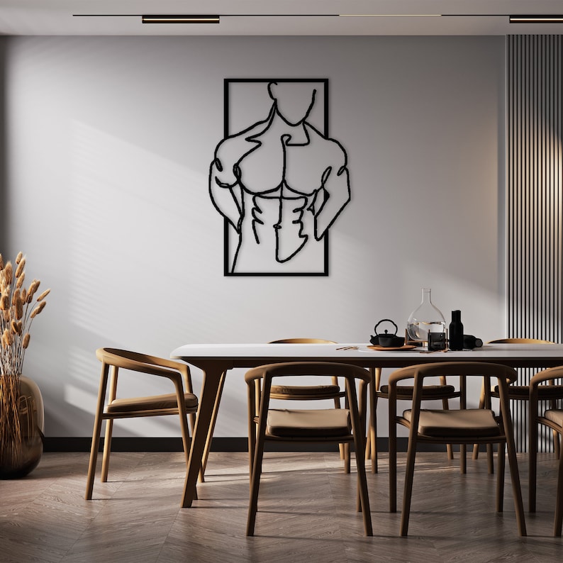 Metal Wall Decor, Men Metal Wall Decor, Naked Men Metal Wall Decor