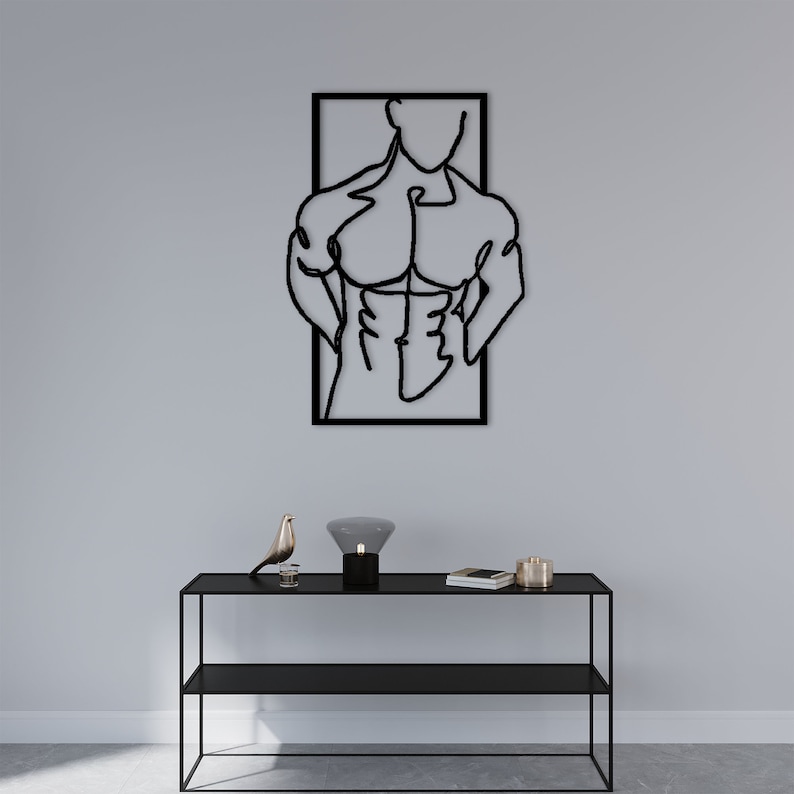 Metal Wall Decor, Men Metal Wall Decor, Naked Men Metal Wall Decor