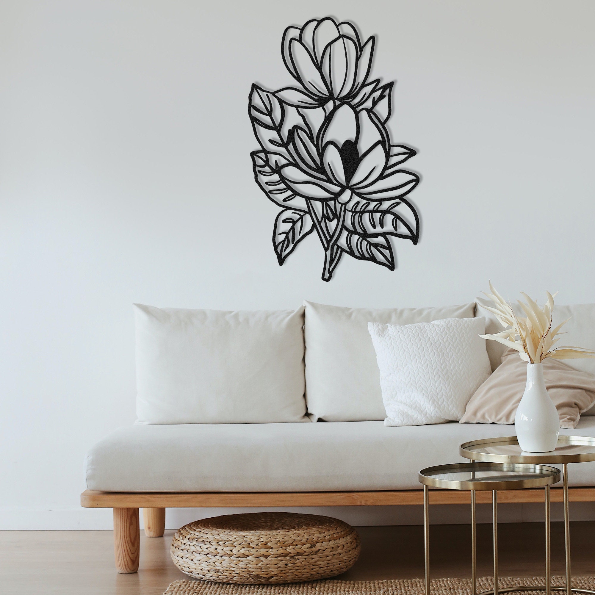 Metal Wall Decor, Metal Rose Wall Decor, Rose Home Decor Metal, Rose