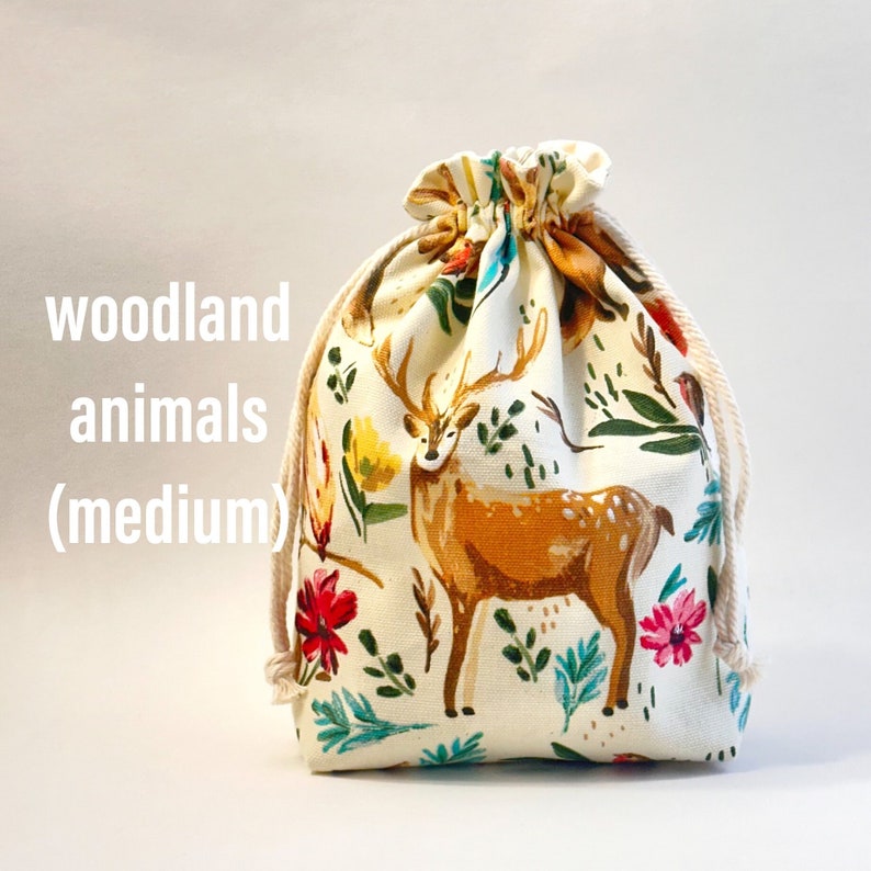 Canvas Drawstring Bag, Fabric Storage Bag, Fabric Gift Wrap, Project