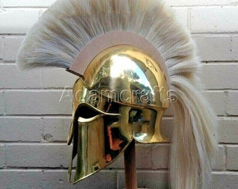 Medieval Spartan Helmet Greek Corinthian Helmet Knight Steel Reenactment Costume