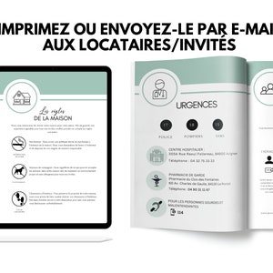 AIRBNB Livret daccueil en français, 16 pages A4, Template Canva, Airbnb Template, Welcome Book Français, Airbnb Français image 9