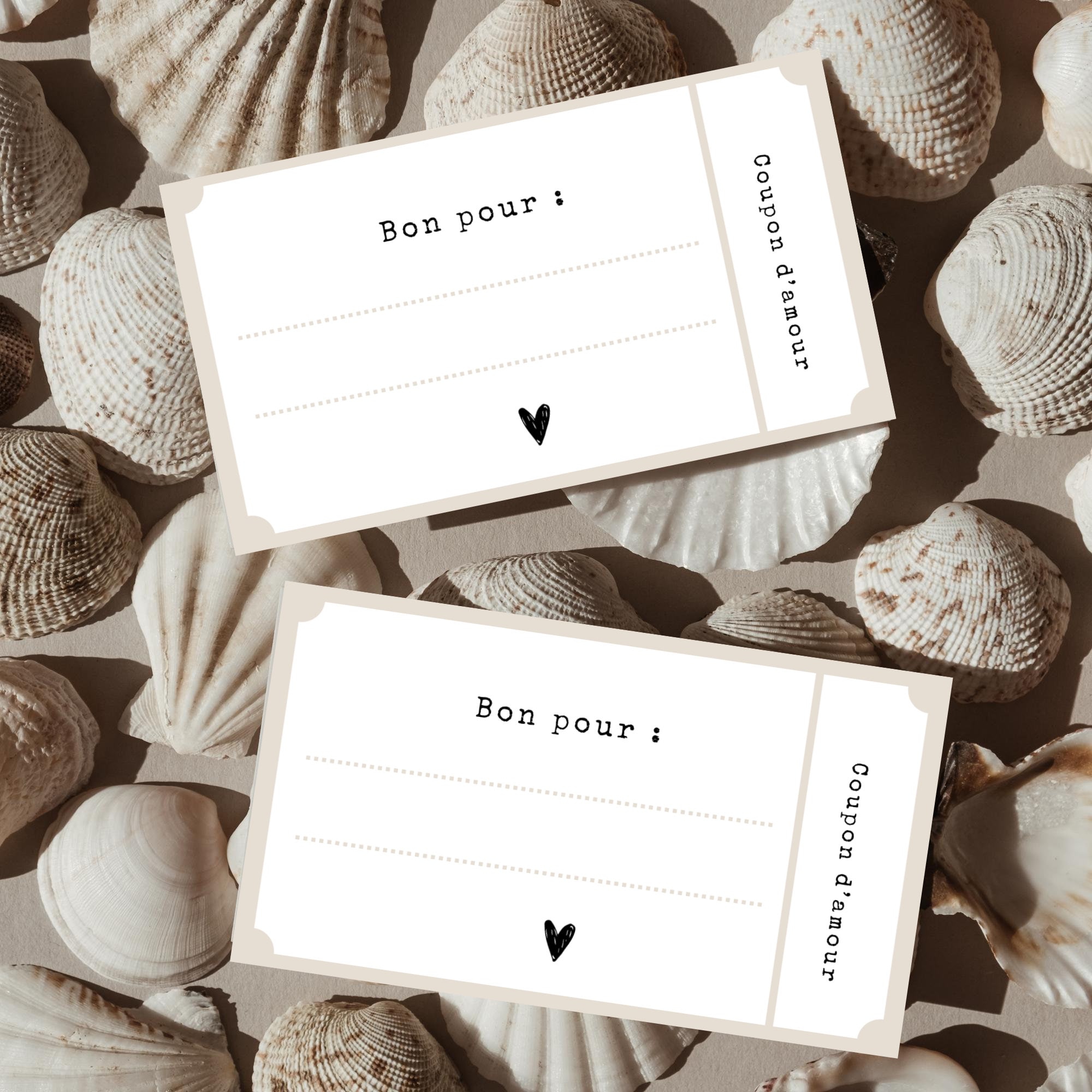Voucher for Printing, in French, Love Coupons, Gift Vouchers, Surprise