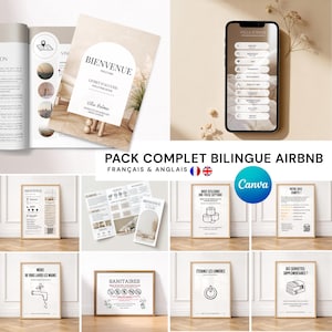 Airbnb Welcome Booklets in French and English, Printable and Digital, Perfect for Cottages, Guesthouses & Seasonal Rentals